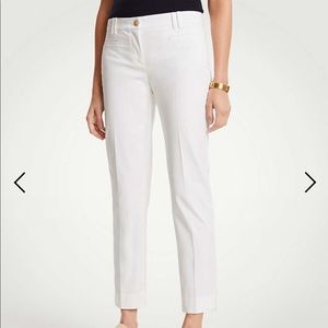 Ann Taylor White Crop Pants